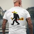 Cinco De Mayo Bigfoot Mexican Guitar Cinco De Mayo Men's T-shirt Back Print Gifts for Old Men