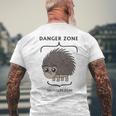 Danger Zone Snuggles Zone Men's Back Print T-shirt Gifts for Old Men