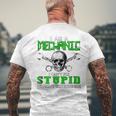 Funny Im A Mechanic Skull Wrench Mens Back Print T-shirt Gifts for Old Men