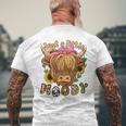 Highland Cow Scottish Highland Cow Men's T-shirt Back Print Gifts for Old Men