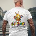 Be Kind Autism Awareness Puzzle Bee Dabbing Support Kids Men's Back Print T-shirt Gifts for Old Men