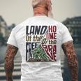 Land Of The Free Iwo Jima Men's Back Print T-shirt Gifts for Old Men