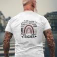 I Love Teacher Men's T-shirt Back Print Gifts for Old Men