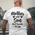 Mother And Son Best Friends For Life Mom Men's Back Print T-shirt Gifts for Old Men