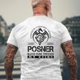 Posner Blood Runs Through My Veins Men's T-shirt Back Print Gifts for Old Men