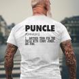 Puncle For The Uncle That Is Funny Gift Mens Back Print T-shirt Gifts for Old Men