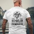 Schueler Blood Runs Through My Veins Men's T-shirt Back Print Gifts for Old Men