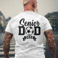 Senior Soccer Dad 2023 Soccer Proud Dad Soccer Graduation Mens Back Print T-shirt Gifts for Old Men