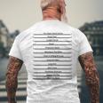 Track Your Long Hair Length Check Hair Backprint Men's Back Print T-shirt Gifts for Old Men
