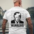 Trump Hot Winning 2024 45 47 Re-Elect President Men's Back Print T-shirt Gifts for Old Men