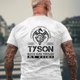 Tyson Blood Runs Through My Veins V2 Men's T-shirt Back Print Gifts for Old Men
