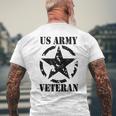 Us Army Star Green Military Distressed Forces Gear Mens Back Print T-shirt Gifts for Old Men