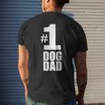 1 Dog Dad Dog Lover Best Dog Dad Men's Back Print T-shirt Gifts for Him