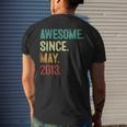 10 Years Old Awesome Since May 2013 10Th Birthday Mens Back Print T-shirt Gifts for Him