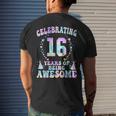 16 Years Of Being Awesome 16 Years Old Tie Dye 16Th Birthday Mens Back Print T-shirt Gifts for Him