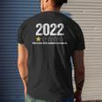 2022 Rating One Star Rating Very Bad Would Not Recommend Men's Back Print T-shirt Gifts for Him