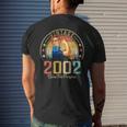 21 Years Old Birthday Vintage 2002 21St Birthday Men's T-shirt Back Print Gifts for Him