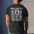 21Th Birthday Shirts Now That Im 12 I Can Legally Men's Back Print T-shirt Gifts for Him