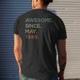 34 Year Old Awesome Since May 1989 34Th Birthday Mens Back Print T-shirt Gifts for Him