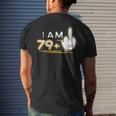 I Am 79 Plus 1Shirt Cute 80Th Birthday Men's Back Print T-shirt Gifts for Him