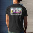 80S Paint Splash Cassette Tape Vintage Mix Tape Men's Back Print T-shirt Gifts for Him