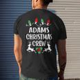 Adams Name Gift Christmas Crew Adams Mens Back Print T-shirt Gifts for Him