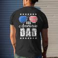 All American Dad 4Th Of JulyFathers Day Men Daddy Mens Back Print T-shirt Gifts for Him
