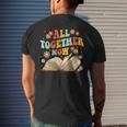 All Together Now Summer Reading Program 2023 Book Groovy Mens Back Print T-shirt Gifts for Him