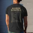 Allison Name Gift Allison Facts Mens Back Print T-shirt Gifts for Him