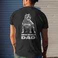 American Bully Dad American Pitbull Terrier Muscle Men's Back Print T-shirt Gifts for Him