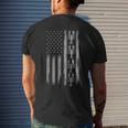 American Crayfish Outfit Louisiana Crawfish Usa Flag Men's Back Print T-shirt Gifts for Him