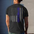 American Flag Dad For Fathers Day Best Uncle Ever Men's Back Print T-shirt Gifts for Him