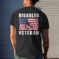 American Flag Retro Vintage Disabled Veteran Retro Vintage Men's T-shirt Back Print Gifts for Him
