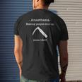 Anesthesia Making People Shut Up Since 1846 Mens Back Print T-shirt Gifts for Him