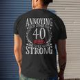 Annoying Each Other For 40 Years - 40Th Wedding Anniversary Mens Back Print T-shirt Gifts for Him