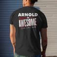 Arnold Is Awesome Family Friend Name Funny Gift Mens Back Print T-shirt Gifts for Him