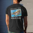 Asbury Park New Jersey Nj Travel Souvenir Postcard Men's T-shirt Back Print Gifts for Him