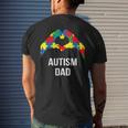 Autism Dad Its Ok To Be Different Autism Awareness Month Men's Back Print T-shirt Gifts for Him