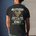 Autism Doesnt Come With Manual Dad Puzzle Awareness Mens Back Print T-shirt Gifts for Him
