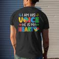 Autistic Mom Autistic Dad Autism Awareness Month Men Women Mens Back Print T-shirt Gifts for Him