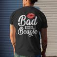 Womens Bad Melanin Bougie Black History Junenth African Melanin Men's Back Print T-shirt Gifts for Him
