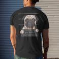 Bad Puggy Charge You Dont Wanna Know Dog Dad Pug Lover Men's Back Print T-shirt Gifts for Him