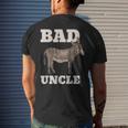 Mens Badass Uncle Pun Cool Men's Back Print T-shirt Gifts for Him