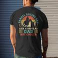 Mens Barrel Racing Lover Vintage Barrel Racing Dad Fathers Day Men's T-shirt Back Print Gifts for Him