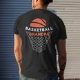 Basketball Grandpa Bball Lover Best Grandfather Ever Hooper Men's Back Print T-shirt Gifts for Him