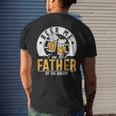 Beer Me Im The Father Of The Groom Son Wedding Party Dad Mens Back Print T-shirt Gifts for Him
