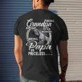 Being Grandpa Is An Honor Heart Being Papa Is Priceless Mens Back Print T-shirt Gifts for Him