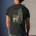 Best Buckin Dad Ever American Flag Fathers Day Gift For Mens Mens Back Print T-shirt Gifts for Him
