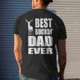 Best Buckin Dad Ever For Deer Hunting Fathers Day V2 Men's T-shirt Back Print Gifts for Him