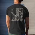 Best Buckin Papa Ever Funny Deer Hunter Cool Hunting Papa Mens Back Print T-shirt Gifts for Him